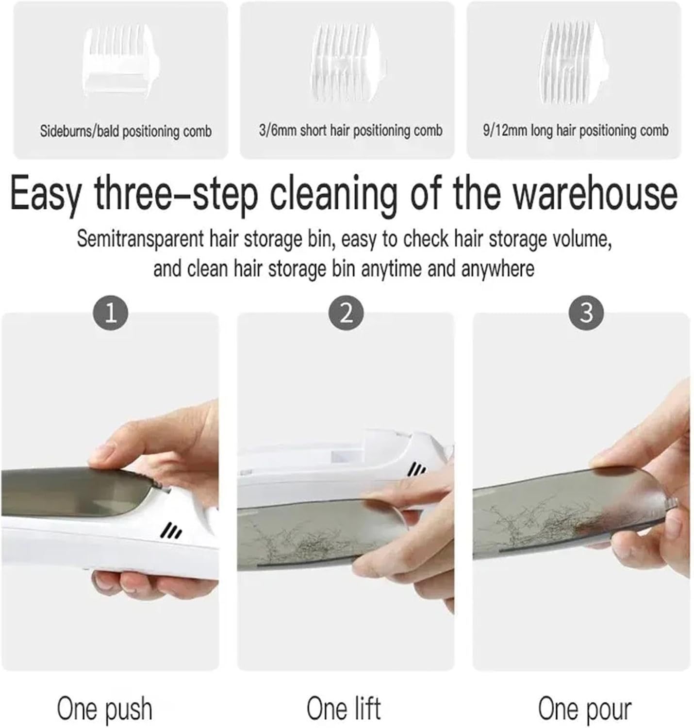 Low Noise Hair Trimmer - Quiet Baby Hair Clippers, Baby Hair Clippers | Electric Baby Hair Clipper Cordless Rechargeable, Kids Low Noise Haircut Trimmers, Waterproof Childrens Silent Hair Clippers