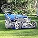 Hyundai 20"/51cm 196cc Electric-start Self-propelled Petrol Lawnmower, 6 Cutting Heights, Large 70l Grass Collector, Foldable Handles,