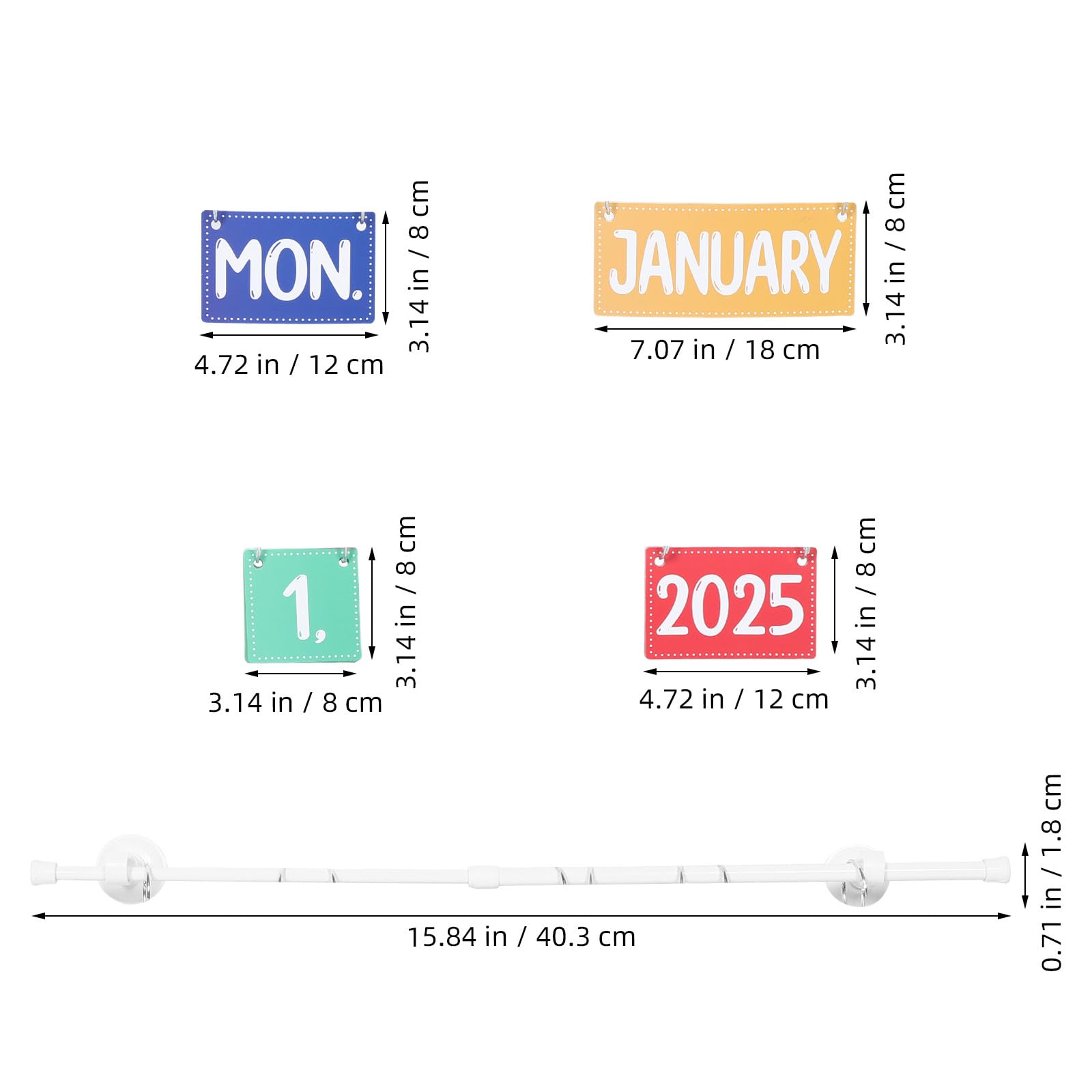 jojofuny 1 Satz Kalender-Pinnwand für das Klassenzimmer – Manueller monatlicher akademischer Schul-Flip-Kalender mit Datumskarten – Interaktiver Zeitplan-Organizer, Vorschul- und Heimschulbedarf