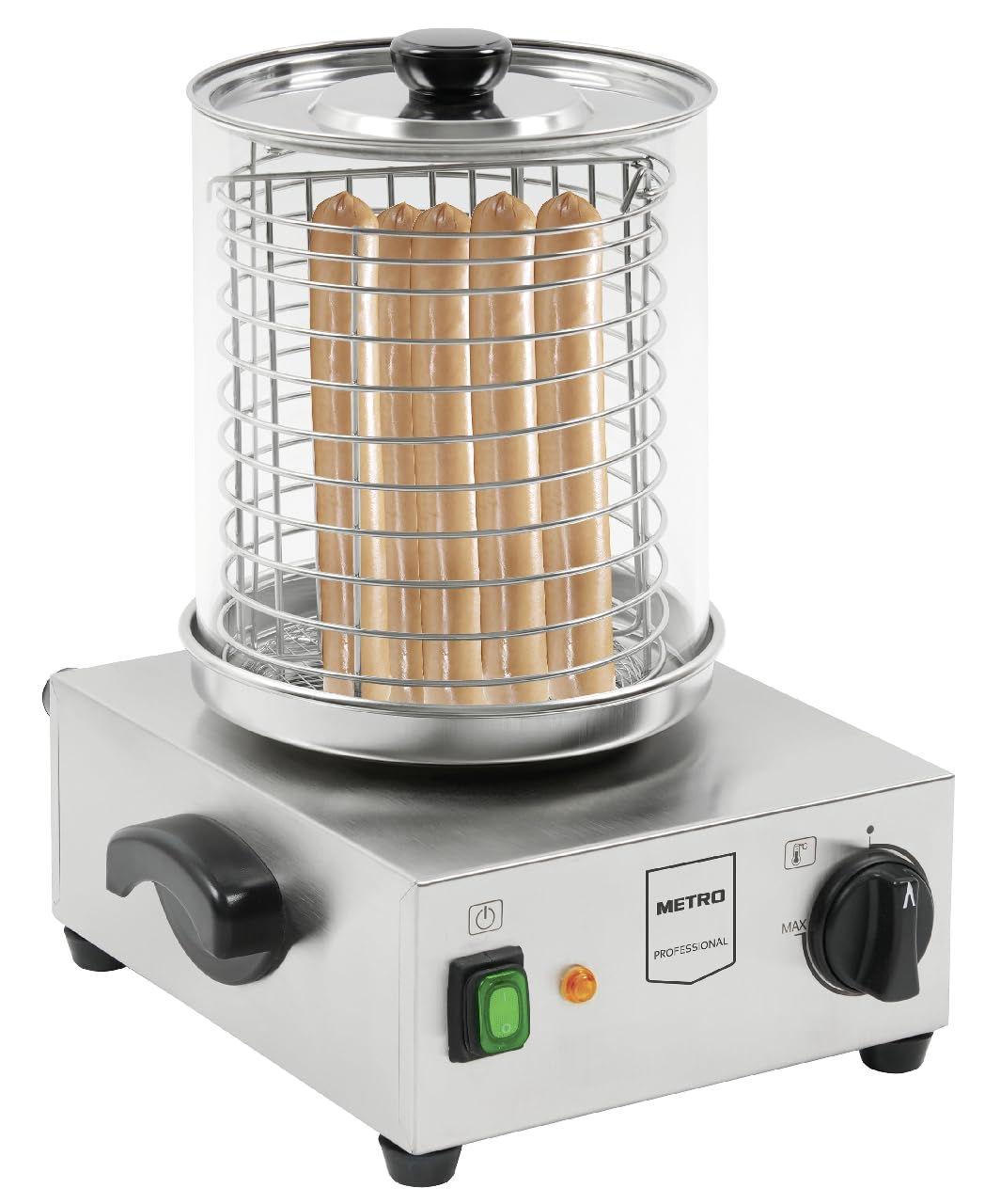 METRO Professional Máquina para Perritos Calientes GHM1002, Acero Inoxidable, 800 W