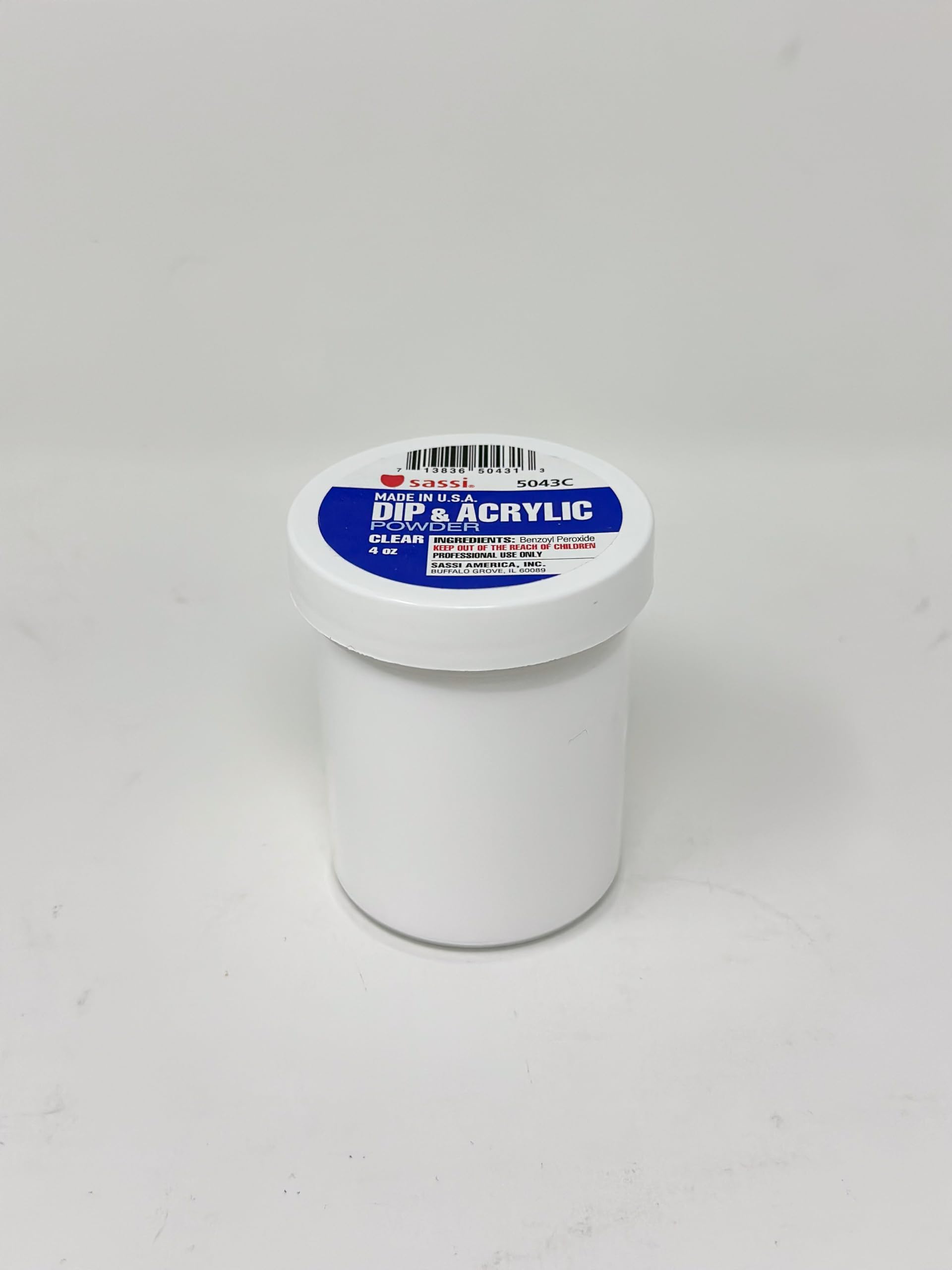 Sassi Acrylic Powder Clear, 4 Ounce