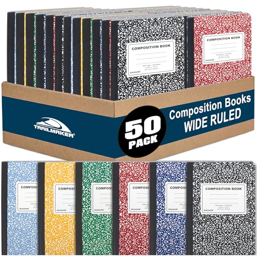 Cahier de composition pour dons de salle de classe en vrac par 50