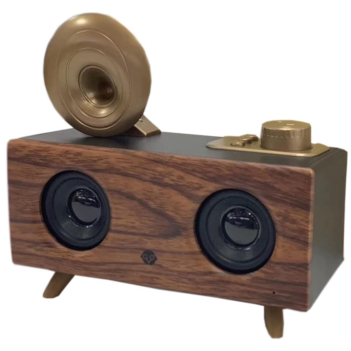 Drewniany głośnik retro radio Bluetooth – wciągający dźwięk, subwoofer FM, karta AUX/TF / USB, przenośne kreatywne odtwarzanie muzyki.