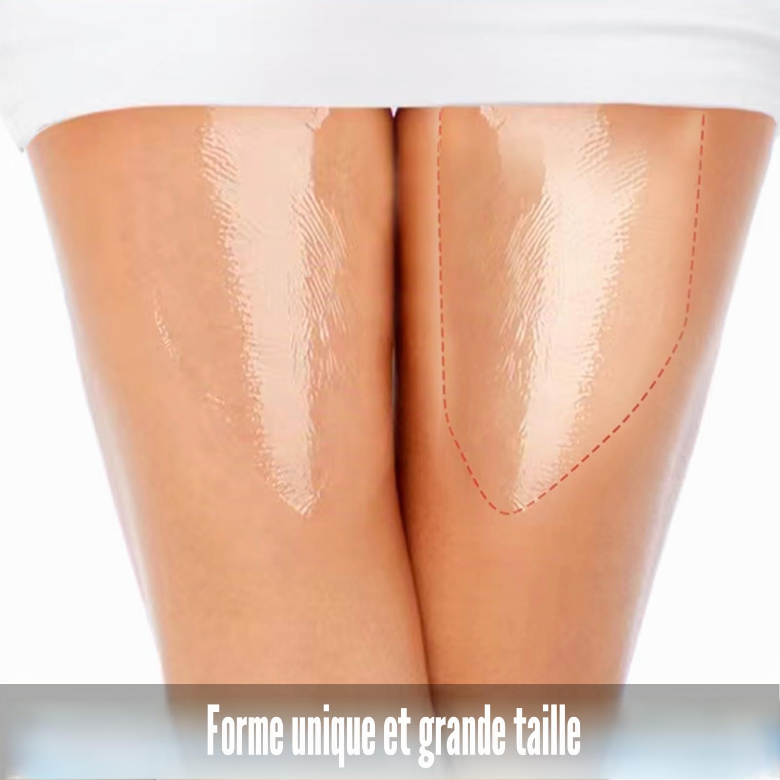 Lot de 10 autocollants anti-frottement pour l'intérieur de la cuisse, coussinets anti-friction, bandes invisibles de cuisse, patchs de protection transparents pour la peau