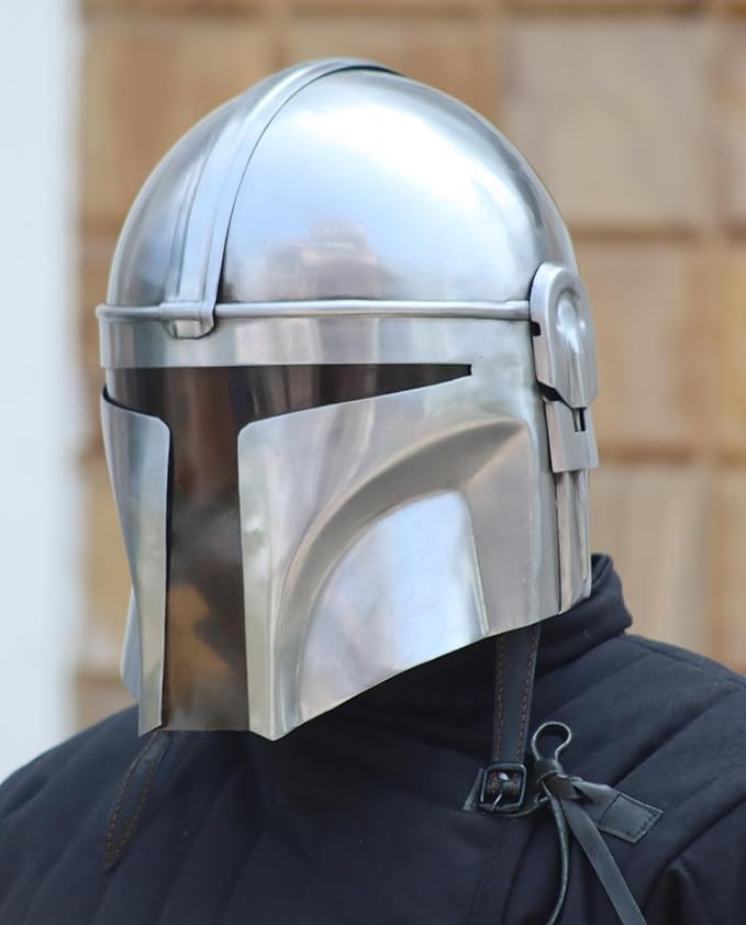 Casco de Armadura Medieval de Acero Forjado para Cosplay miniatura 5