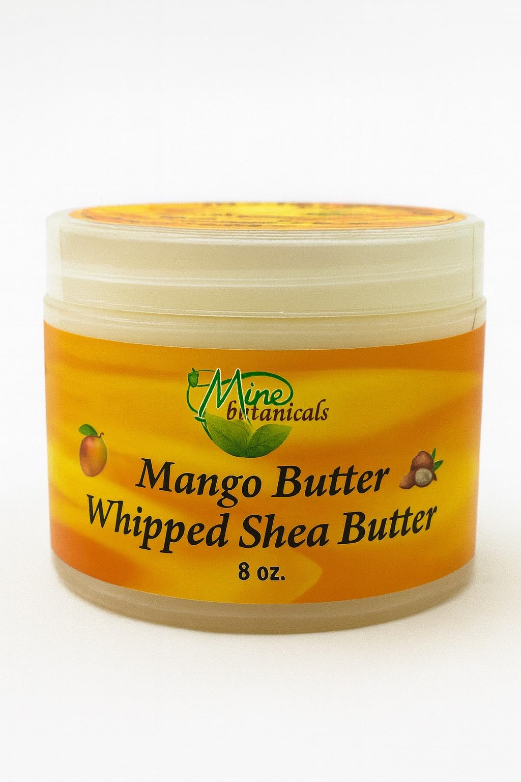 Mine Botanicals Whipped Body Butter with Mango Butter 8 oz, Moisturizing, Nourishing