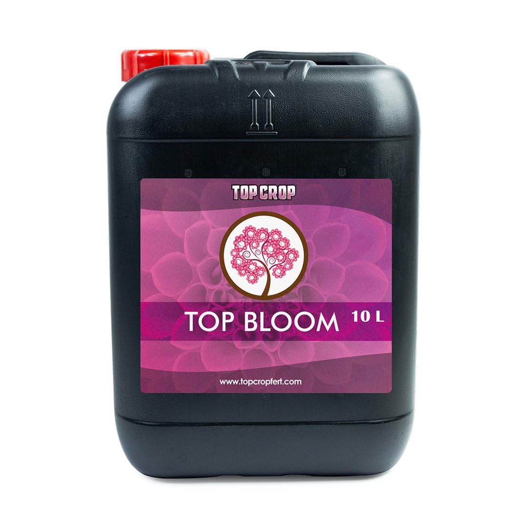 Top Crop Top Bloom 10 L – Fertilizante Mineral para Floración – Favorece el Desarrollo de Flores Grandes y Saludables – Uso en Jardinería Orgánica (10 Litros)