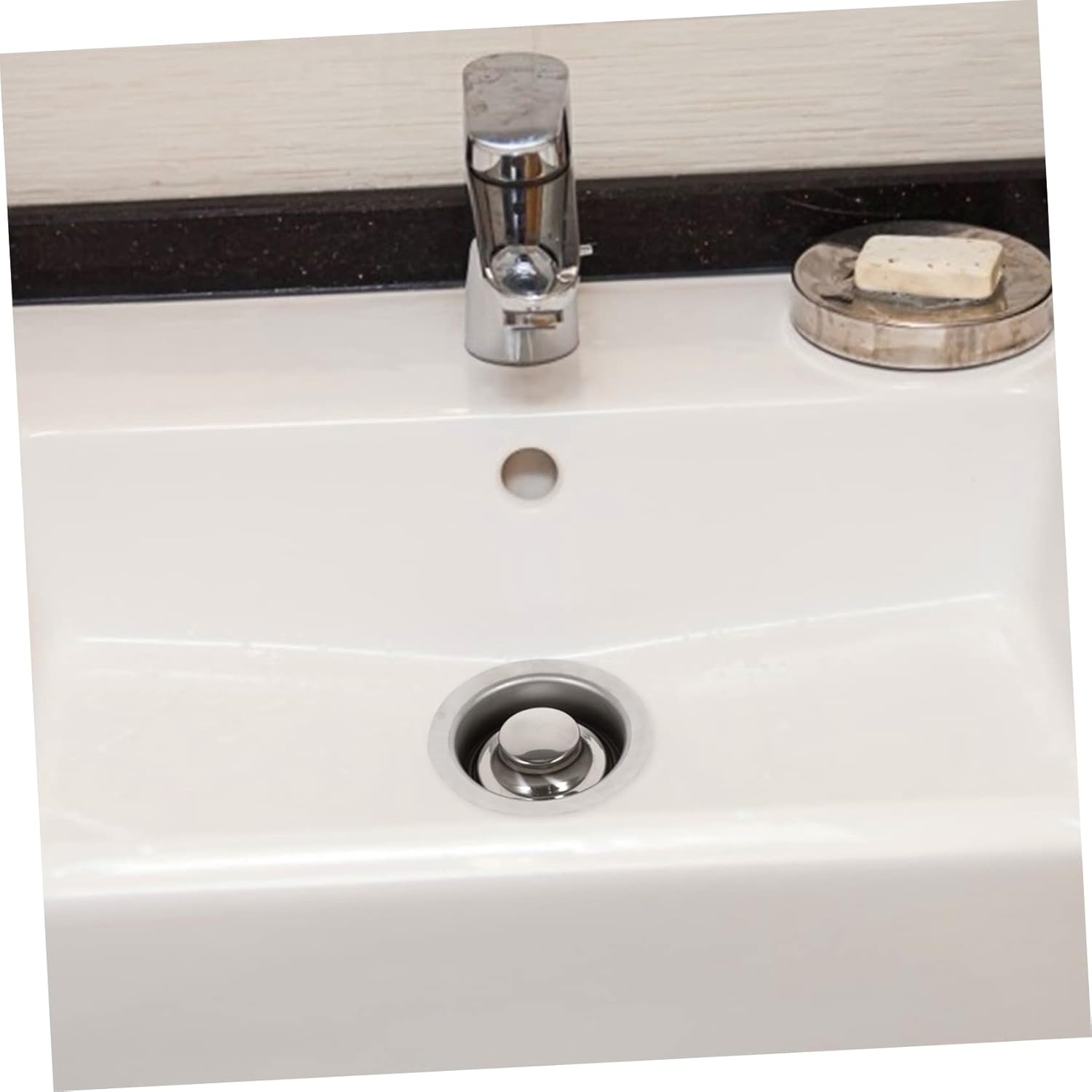 Generic 3pcs Disposal Cover Kitchen Sink Drain Plug Strainer Clog Easy Installation