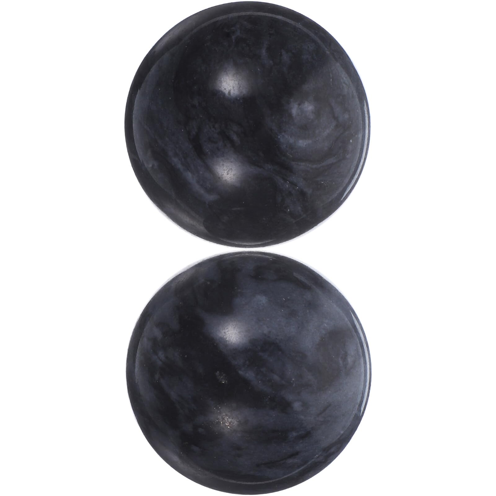 Bolas de Jade para Masaje de Mano, 2 Piezas Negras | Ejercicio Manual y Relajación, Estimulan la Circulación, Uso en Casa y Viendo la Televisión Color Aleatorio