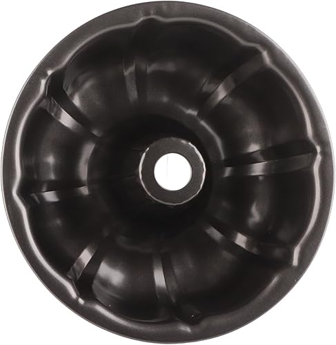 Miniatura 8 de Molde de tubo acanalado antiadherente de 10 pulgadas, molde de acero al carbono, molde para hornear pan de pastel, molde de calabaza en forma de