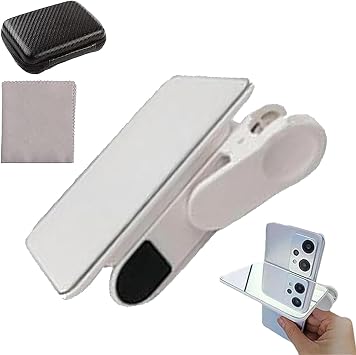 Smartphone Reflection Clip Kit, Selfie Mirror Reflection for Phone Camera, Cell Phone Camera Reflection Mirror, Mobile Phone Camera Mirror Reflection Clip Kit