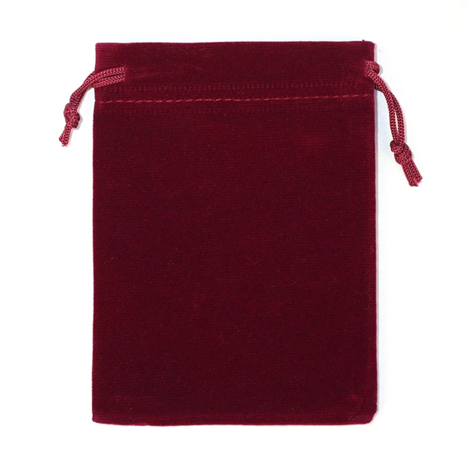 10 Stück Schmuckverpackung und Organizer, Hochzeitsbevorzugungsbeutel, Schmuckbeutel, Samt-Geschenkbeutel mit Kordelzug, Baumwollbeutel(Wine red,20X30_15.5X10.5X8.5CM)
