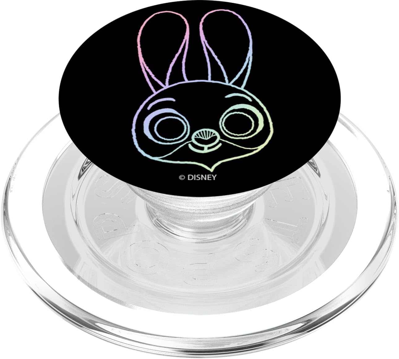 Disney Zootopia Judy Hopps Outline Gradient Color PopSockets MagSafe PopGrip for iPhone