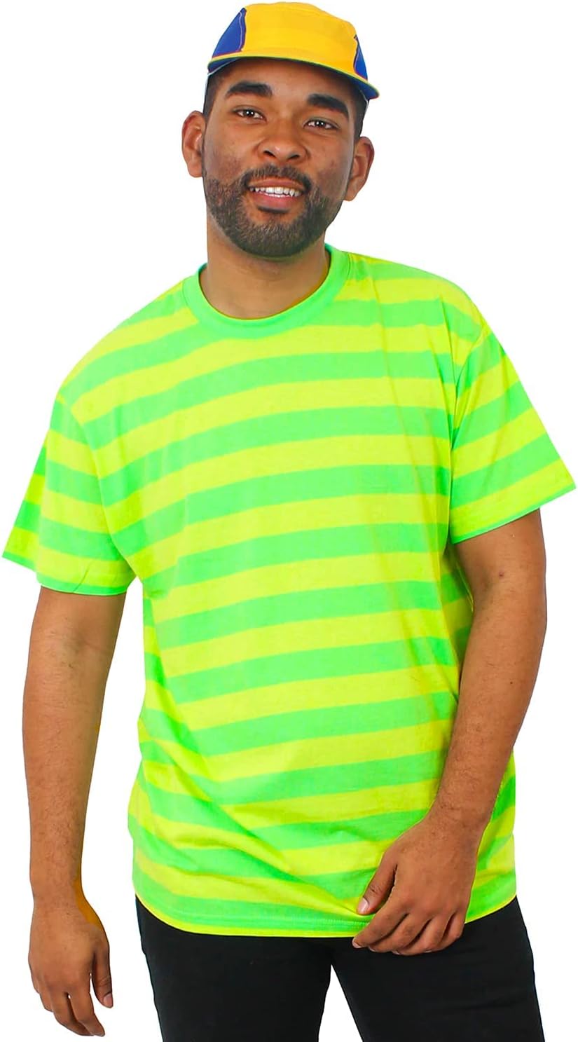 T-SHIRT + BLUE \u0026 YELLOW BASEBALL CAP 