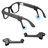 Zopsc 1 Pairs Eye Glasses Voice Privacy Ear Tips, Smart Glasses Silicone Sound Booster Attachment Tube Audio Enhancer for Headliner, for Meta Display, for Meta Vanguard