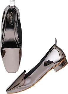 Women's Ballet Flats | Stylish & Comfortable Slip-On Ballerina Shoes for Casual, Office Golden & Grey Footwear