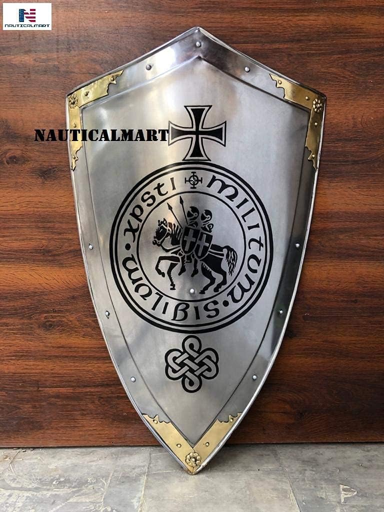 Knights Templar Armor Shield Silver