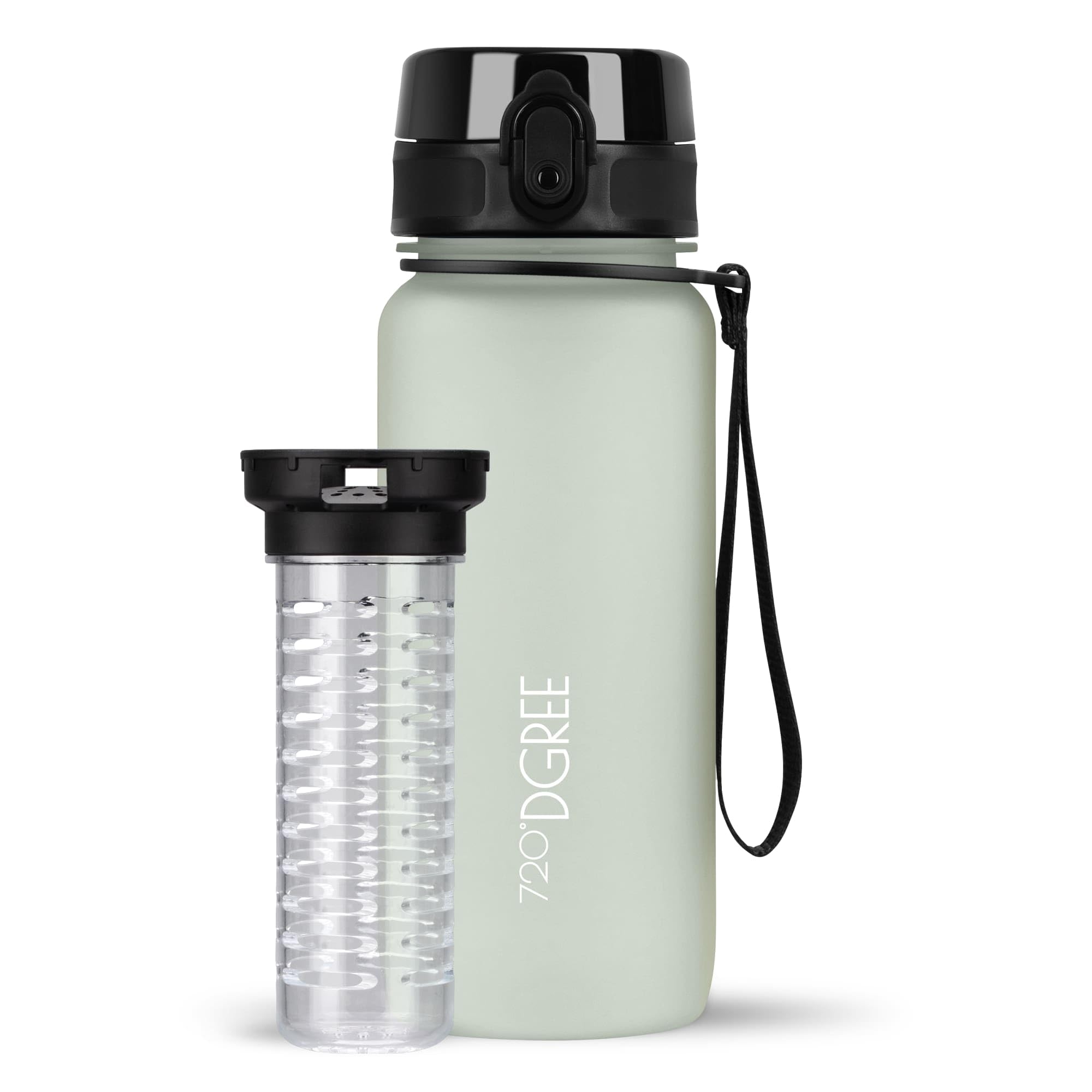 720°DGREE Botella Agua 1 Litro “uberBottle“ - Tamiz-Fruta, softTouch - Sin BPA, Prueba de Fugas, Reutilizable - Cantimplora, Water Bottle ideal para Deporte, Fitness, Gimnasio, Senderismo, Ciclismo — view 29