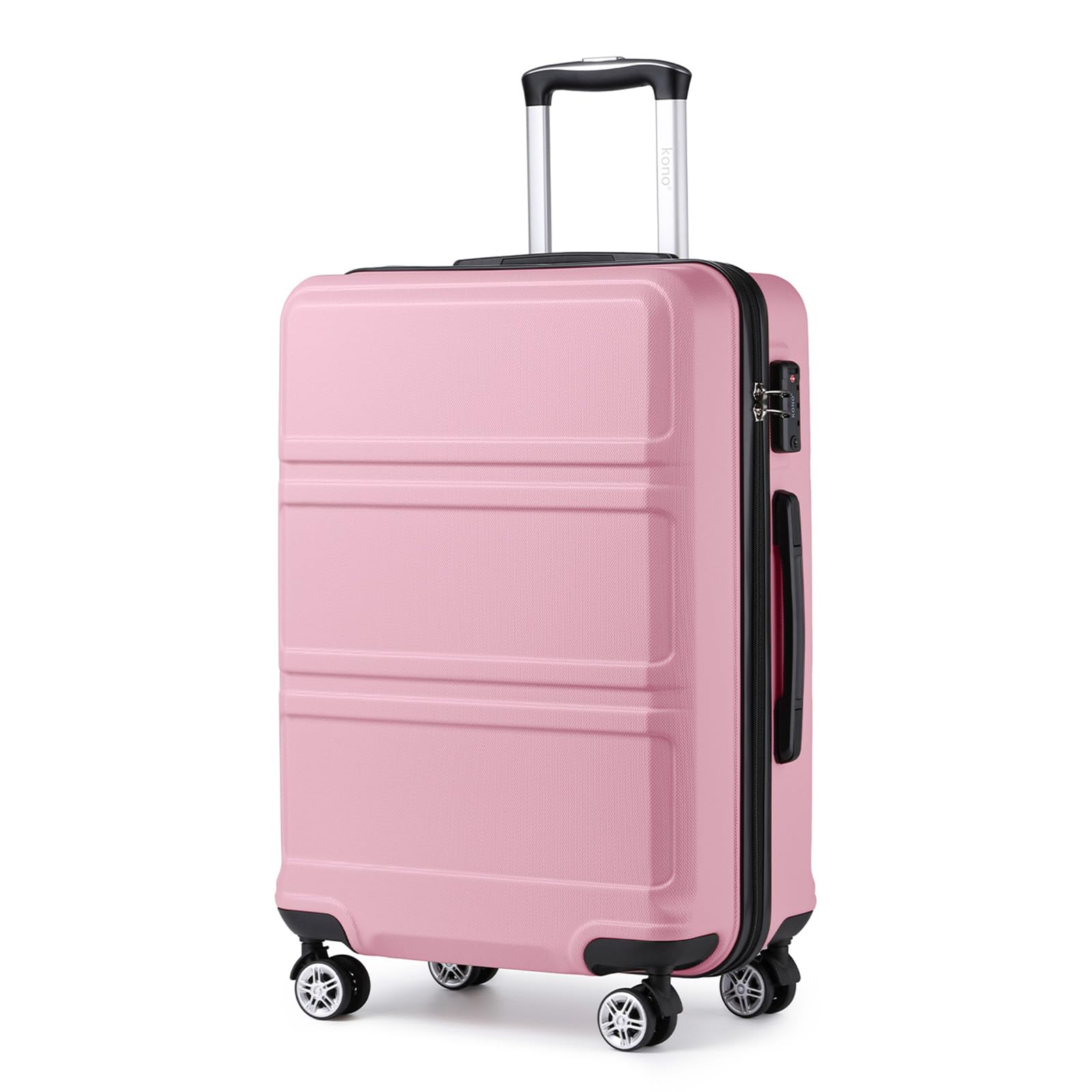 KONO Koffer Hartschalenkoffer, ABS+PC Trolley mit TSA Schloss, 360° Leisen Rollen,Klein/Mittelgroß/Groß/Großer Reisekoffer für Langreisen-und Kurz,S/M/L/XL/XXL