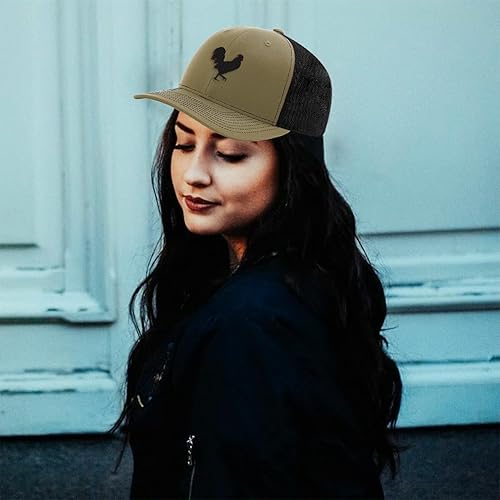 Miniatura 3 de Gorra de béisbol personalizada Gallo Sombra Gallo Silueta Bordado Malla Poliéster