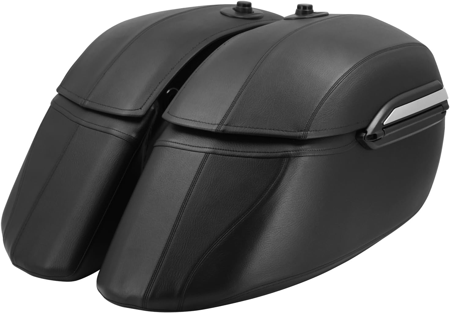 Motorcycle Hard Saddle Bags Universal saddlebags Replacement for Harley Sportster 883 VTX1300 VTX1800 Touring Road King, Hard Saddle Tail Bags for Horses fit for Yamaha Kawasaki Honda