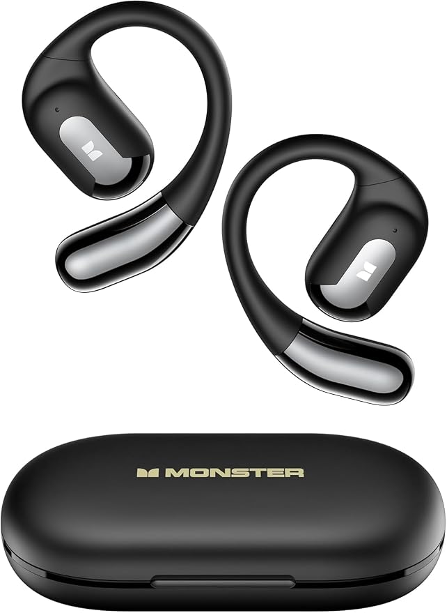 Monster MS-AC317 Auriculares Inalámbricos Open-Ear Bluetooth 5.4 con Reducción de Ruido AI
