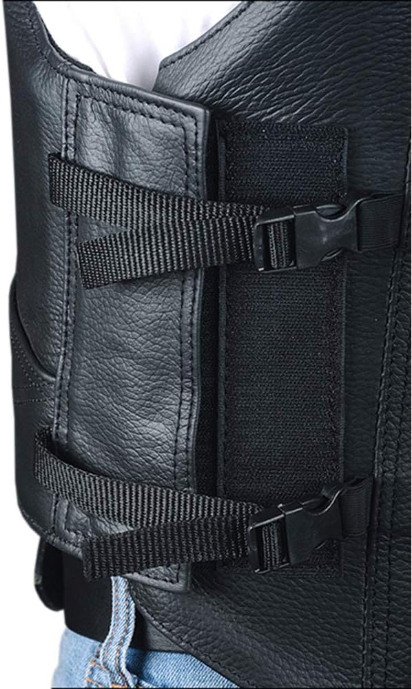 HILASON Equestrian Horse Riding Vest Safety Protective Leather : Sports & Outdoors