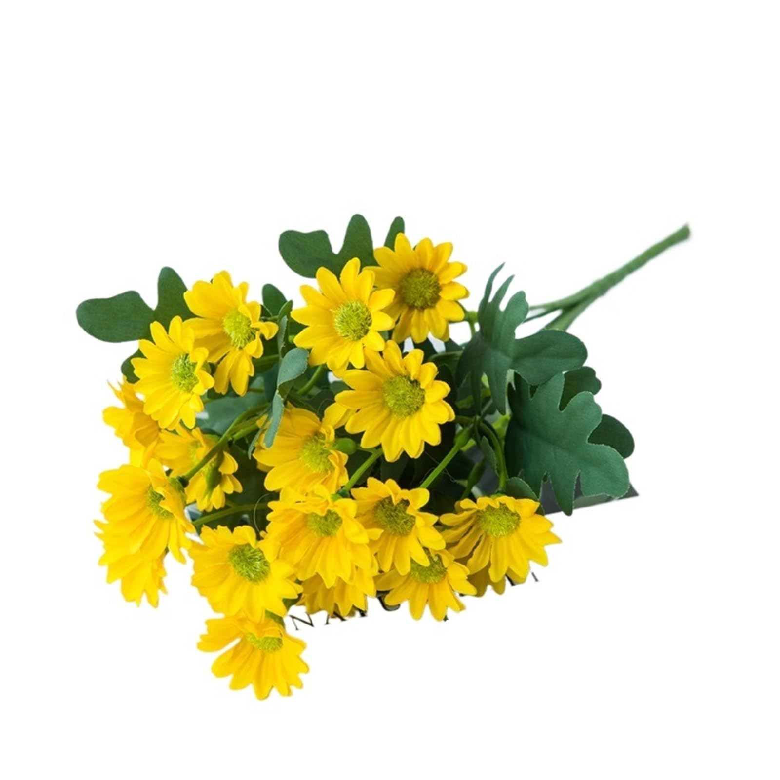 LuoAXINN Artificial Flower Branches 21 Heads Autumn Silk Daisy Bouquet Christmas Decorations Vase For Home Wedding Decorative Household Products Artificial Flowers(Yellow)
