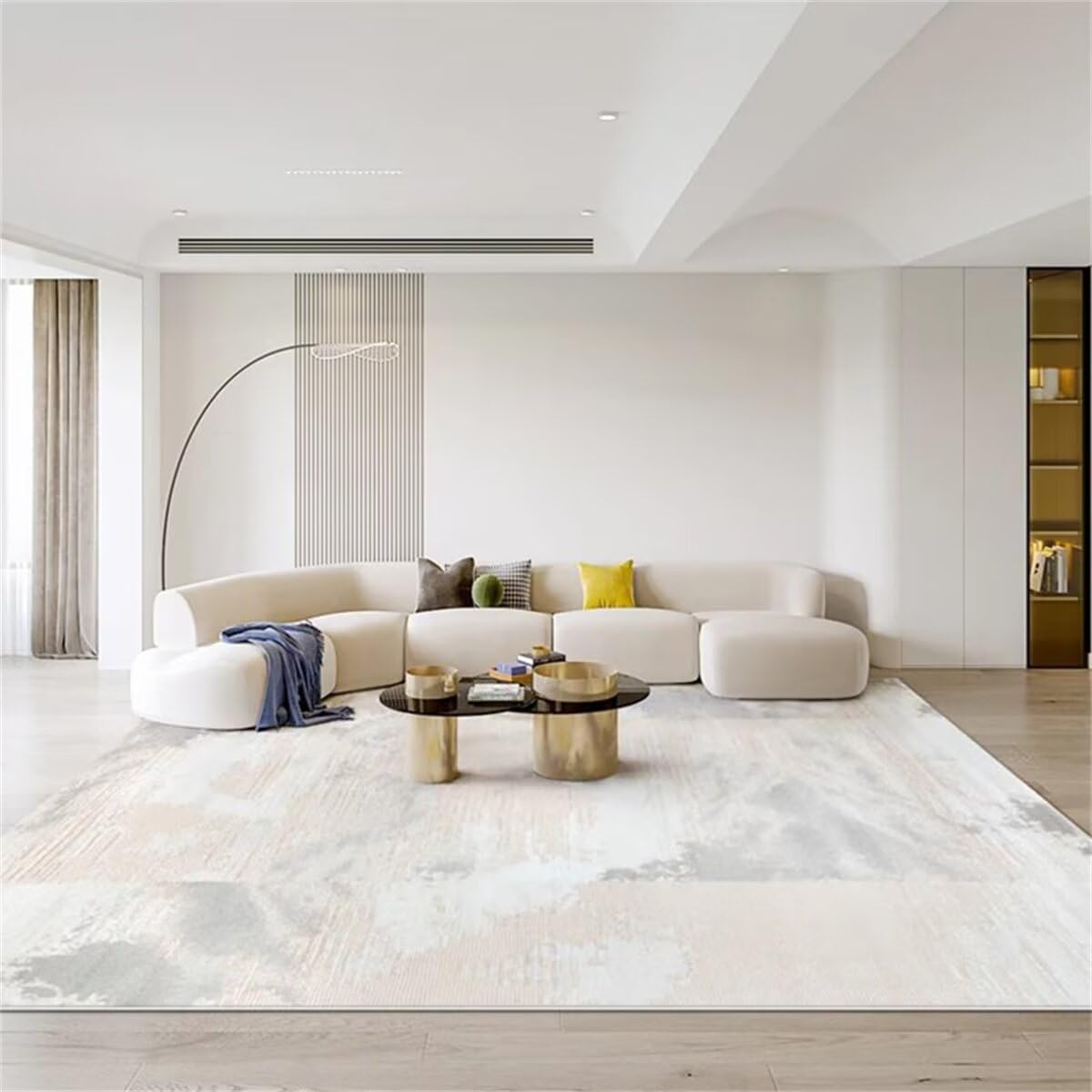 Tapis de sol lavable et facile d'entretien gris 50x80cm pour salon et piscine