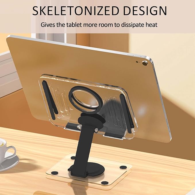 Soporte Ajustable de Acrílico Plegable para Tablets y Celulares miniatura 6