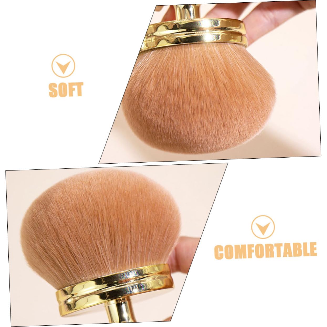Healeved 5pièces Pinceau De Maquillage Multifonctionnel Doux Pour Poudre Et Blush Outil De Beauté Pour Application Précise Visage Pour Types De Peau