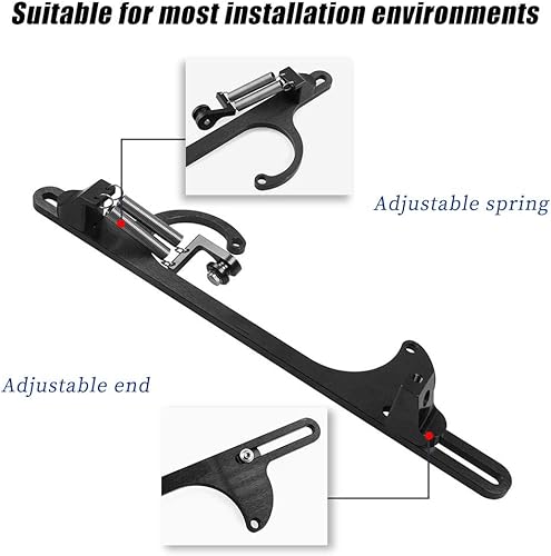 Miniatura 2 de Tocsho Soporte de cable del acelerador 4150 4160 Series Soportes del acelerador Billet Ajustable Aluminio Negro