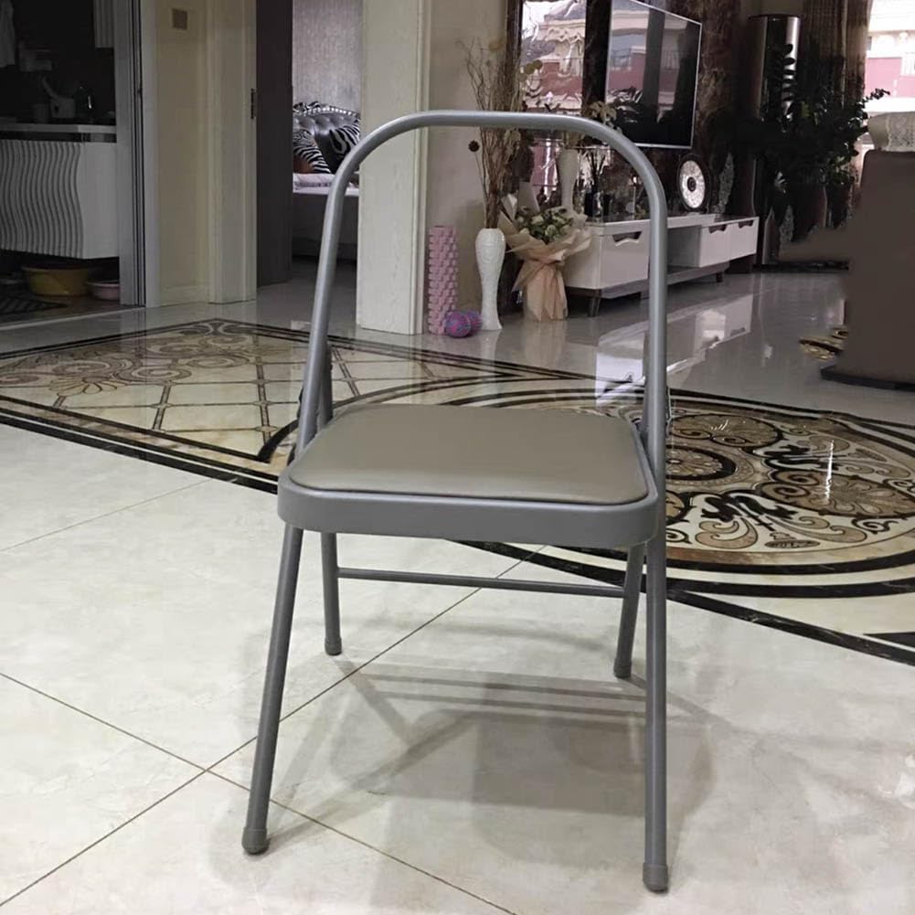 Pilates Yoga Chair,Backless Yoga Chair Prop,Yoga Chair Iyengar,Yoga Inversion Chair,Metal Folding Chair,Camel