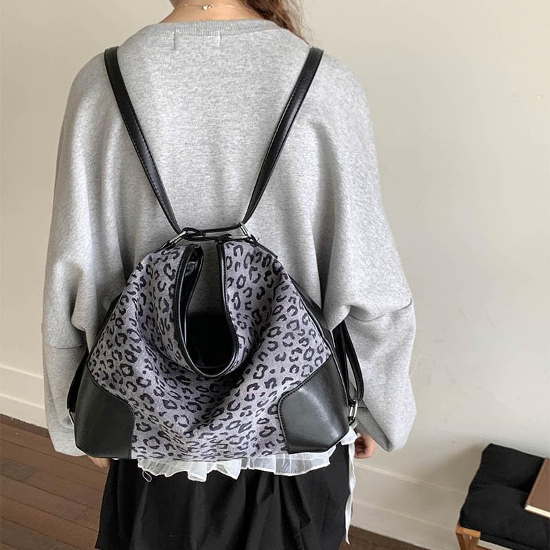 Image of y2k Cheetah Handbags for Women, Hobo Bag Cheetah Print Ladies Chic Shoulder Bags Tote Bag Leopard Print Large Crossbody