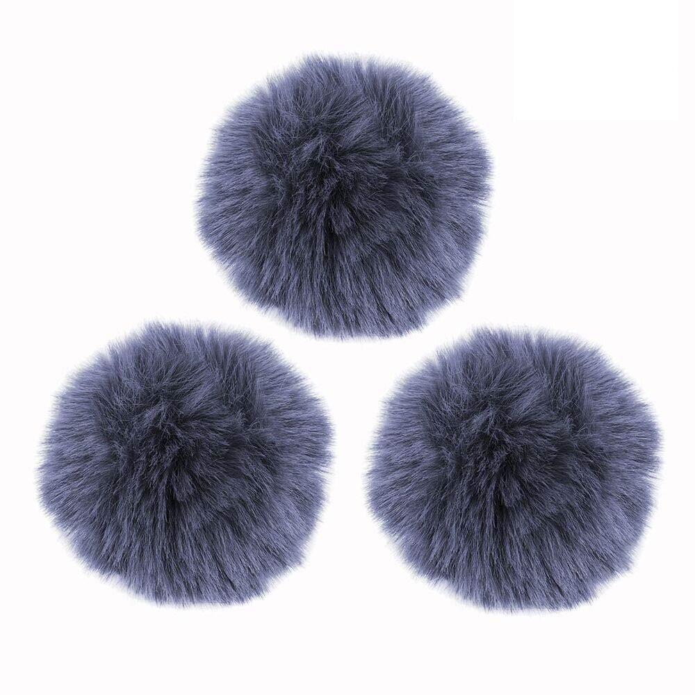 Lavalier - Set Di 3 Manicotti Antivento Per Microfono, 0,5 Cm / 0,4 Pollici, Antivento (0,5 Cm, Grigio)-image