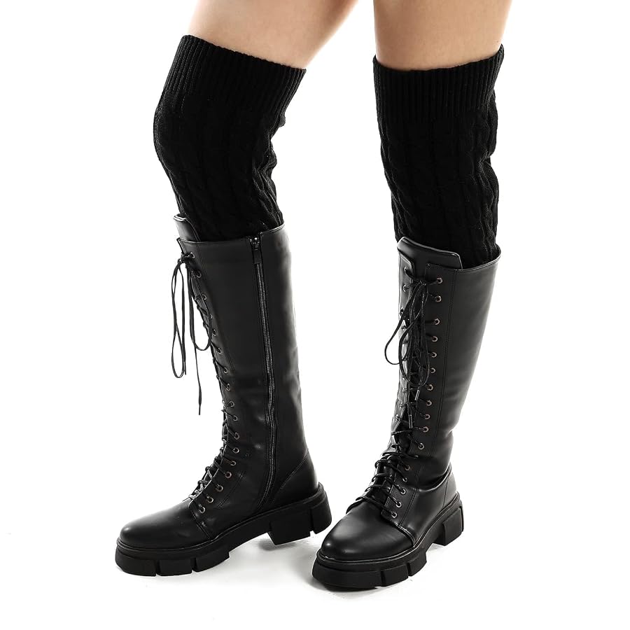 Xo Style Boot Socks Cuffs Winter Short Crochet Knit Leg Warmers Boot Socks Topper Cuffs