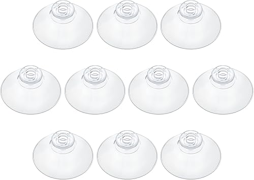 Pawfly Paquete de 10 ventosas de 1.8 pulgadas, pequeñas ventosas de goma para el hogar, cocina, baño, organización, decoración de Navidad, ventana