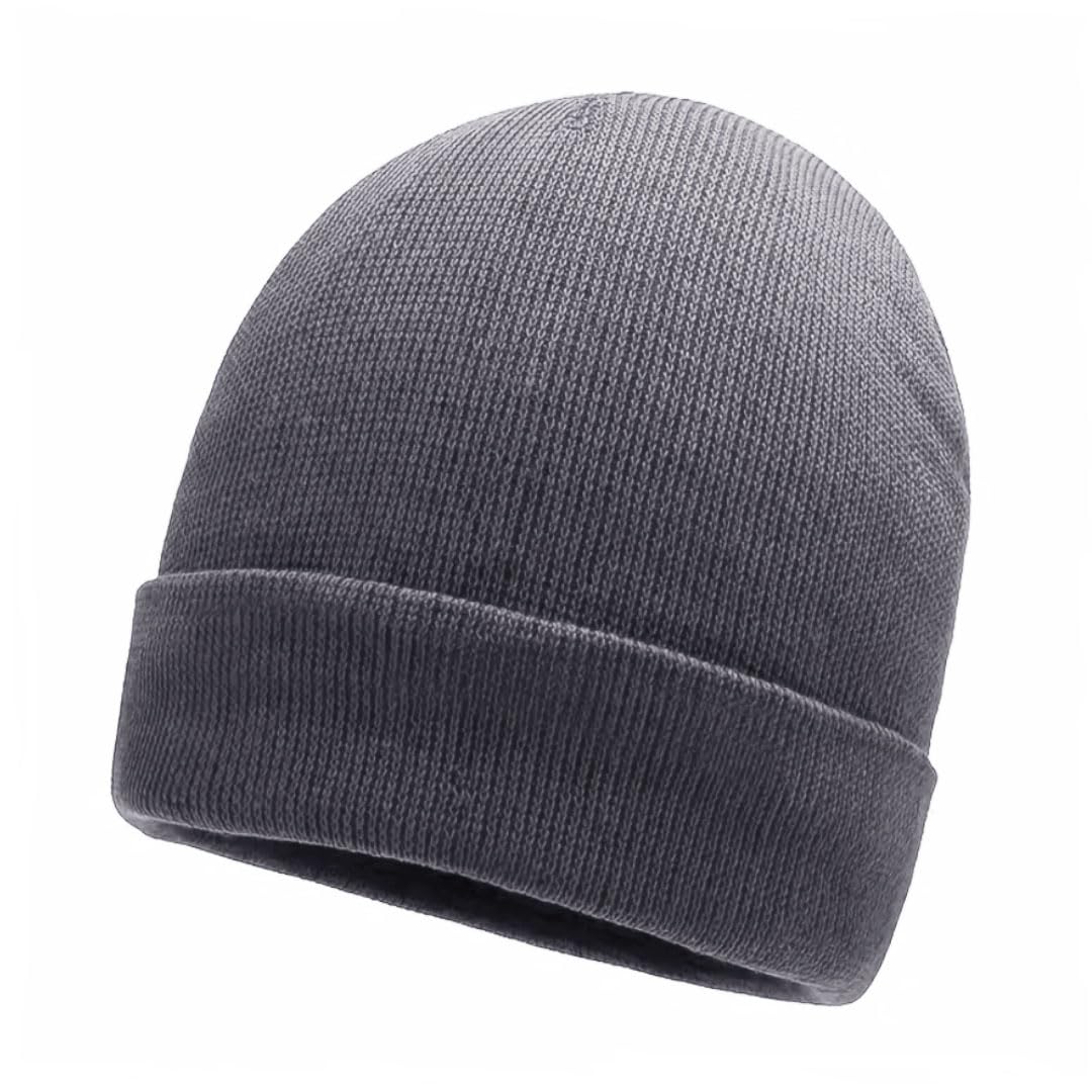 Asd Accessories Unisex Dark Grey Beanie Hat For Men’s, Comfortable Breathable Stretchy Soft Cuffed Beanie Winter Hats For Mens, Skullies & Beanies (Dark Grey)