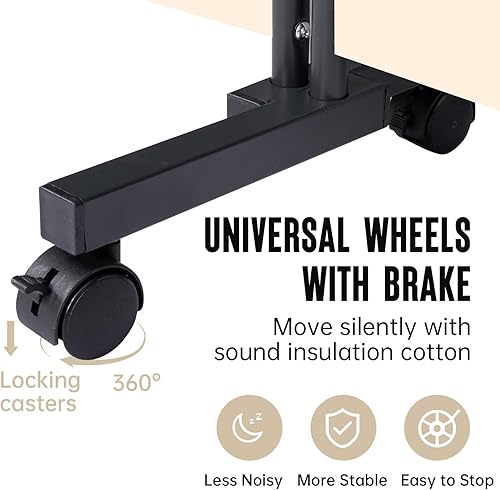 Miniatura 15 de Divisor de habitación plegable con ruedas, divisor de 6 pies de alto para separación de habitaciones, divisores y divisores móviles de habitación,