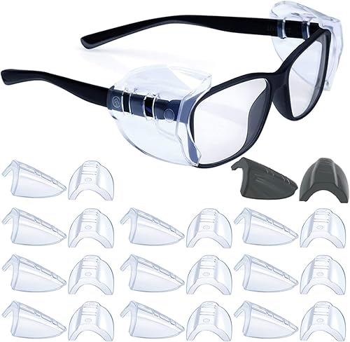 Protectores laterales para lentes, protectores laterales deslizantes, tamaño L para mediana a grande, tamaño M para marcos de anteojos pequeños a