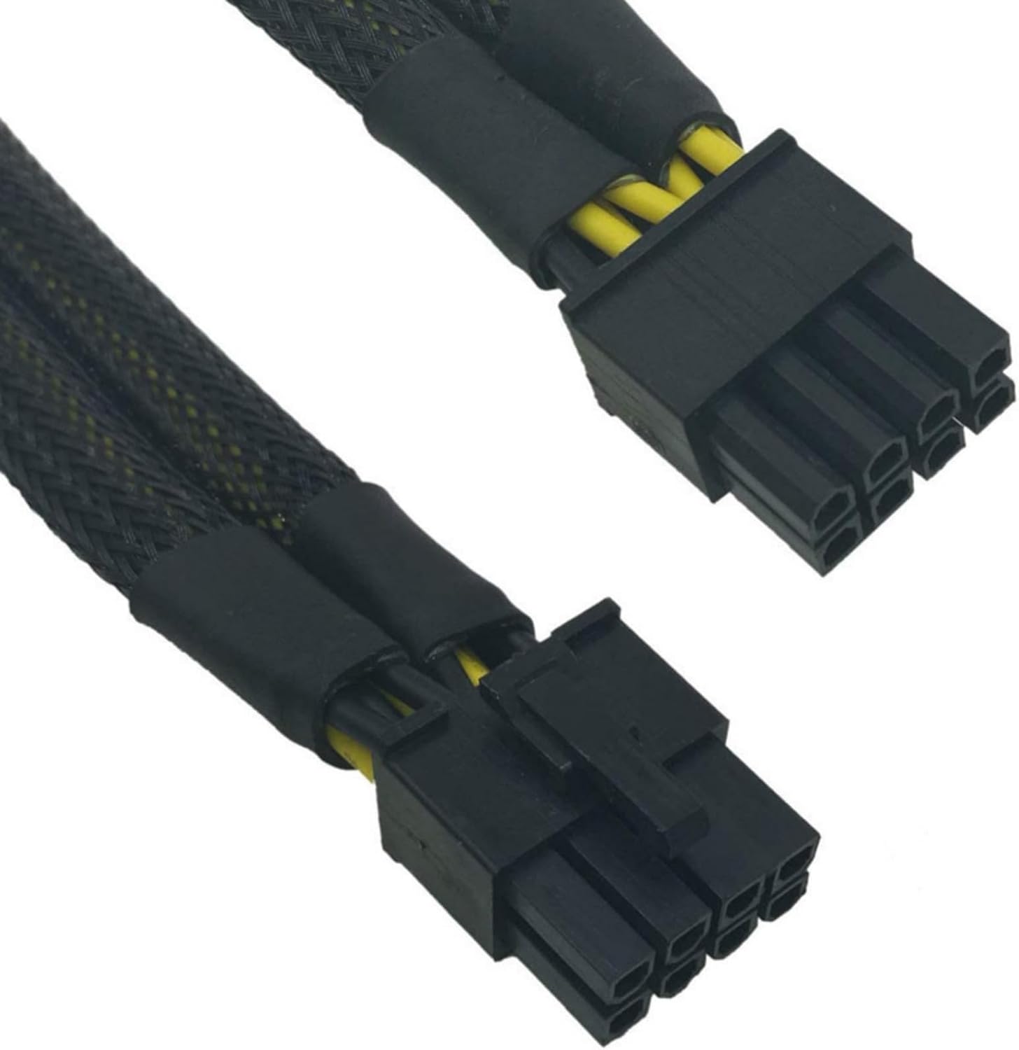 GPU VGA PCIe 8 ピン オス - 2 2x 8ピン (6 + 2) オス PCIexpress 電源編組 Y スプリッタ