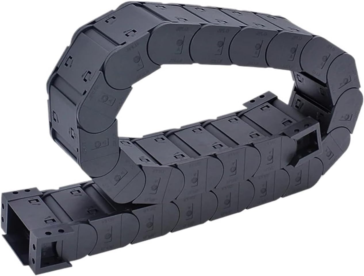 BIRAN 1-Meter Cable Drag Chain.Series of J25F.1.S-Enclosed Type Both Side Opening(75mm,25x60mm-FJT)