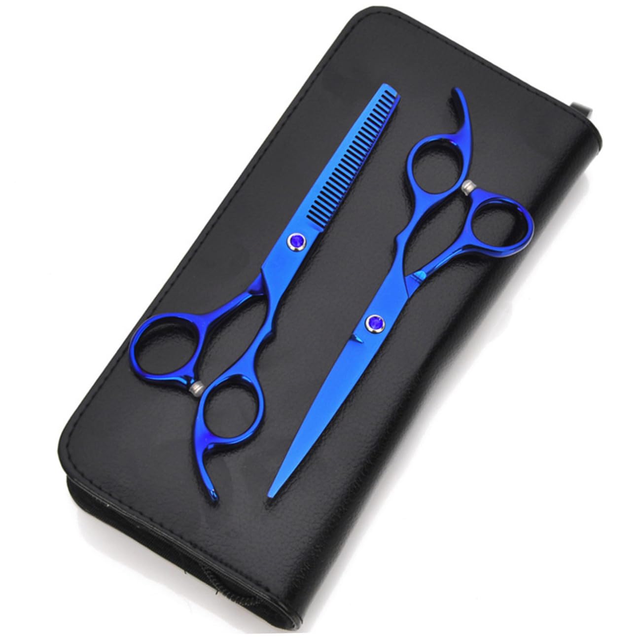 MAGICLULU 3 Piezas tijeras de acero inoxidable tijeras rectas herramienta de de pelo en los ojos para adultos mascota de peluquero cabello de pelo plano