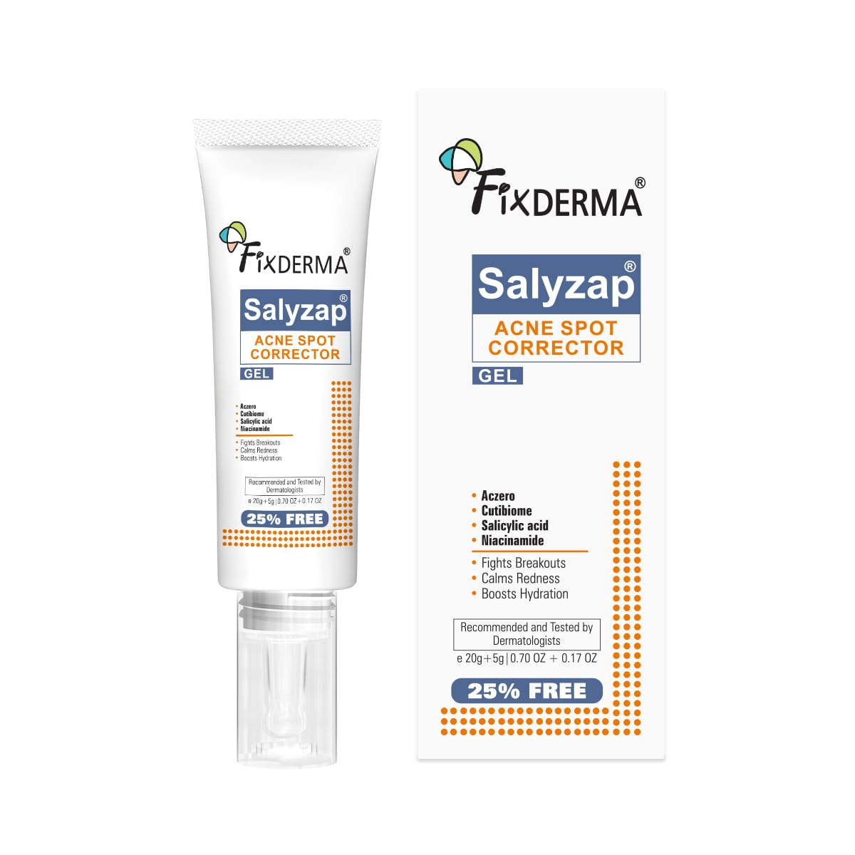 Fixderma Salyzap Acne Spot Corrector Gel with Salicylic Acid & Aczero | Reduce Active Acne, Pimples & Redness | Fades Dark Spots & Blemishes | Acne Gel For Men & Women | 20g-image-18