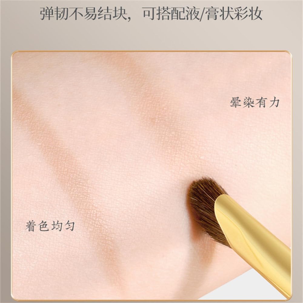 1 piece makeup brush, nose shadow brush, synthetic fiber angled brush for blending cream contouring, shadowing, and side contouring.,nose shadow brush,1PCS