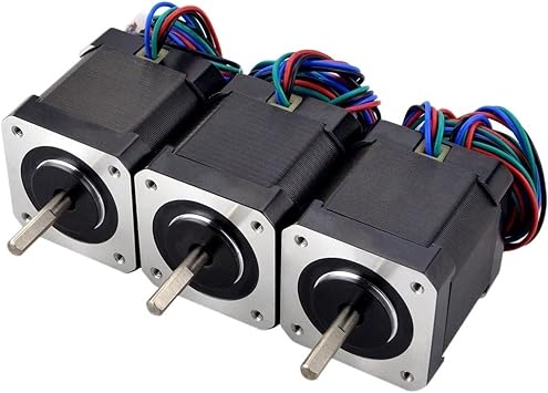 DOLUNTO 3PCS Nema17 Stepper Motor 48mm 17HS19-2004S1 Motor 59Ncm84oz.in 2A 4-Lead Nema 17 Stepper for CNC 3D Printer