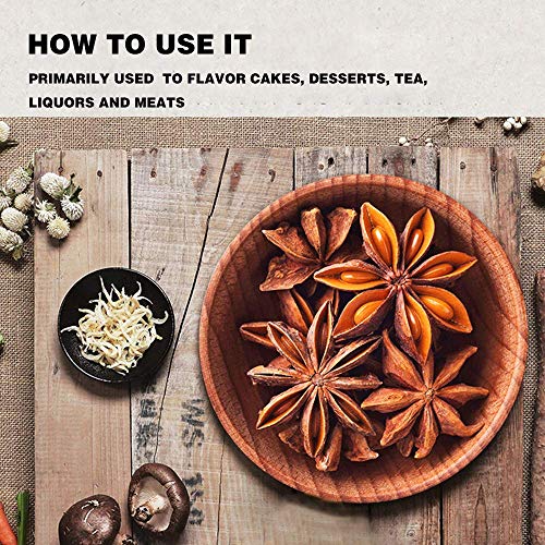 Whole Star Anise Seeds Pods 4 Ounces, 100% Natural Whole Chinese Anise Star Pods Sun Dried Spice, Anis Estrella/Badian Khatai/Illicium Verum, Widely Used For Baking, Cooking, And Tea #TOP3