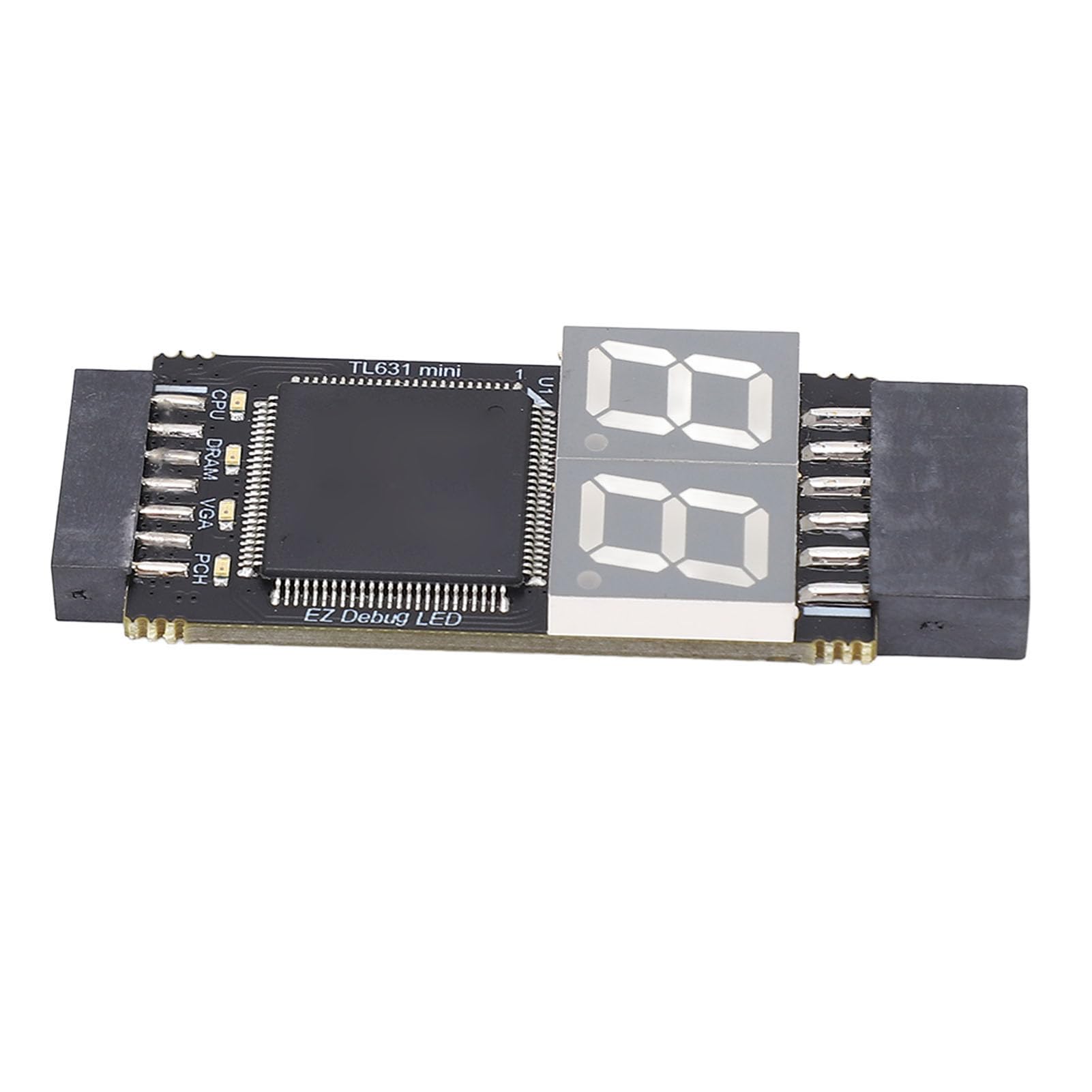 Fabater Karta Adaptera Diagnostycznego Laptopa PCIE LPC TL631 Zestaw Analizatora Płyty Głównej, Narzędzie do Debugowania o Wysokiej Szybkości Rozpoznawania dla COM DEBUG UART1 JDP ze Wskaźnikiem LED