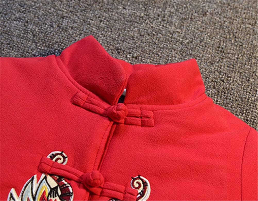 Mud Kingdom Little Boys Fleece Outfits Tang Suit Traditional Style - Image 3