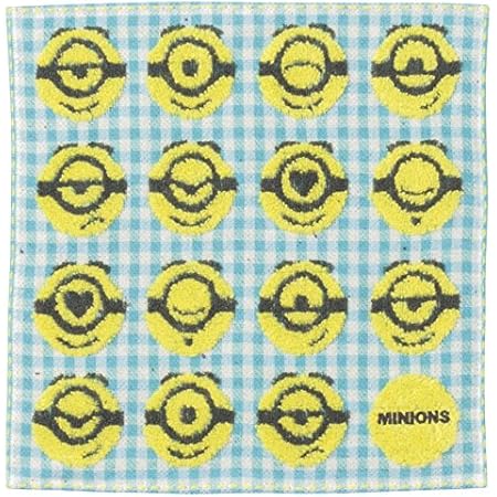 Amazon Co Jp 丸眞 ハンドタオル ミニオン 25 25cm ミニオンズアイコン 無撚糸使用 綿100 ホーム キッチン